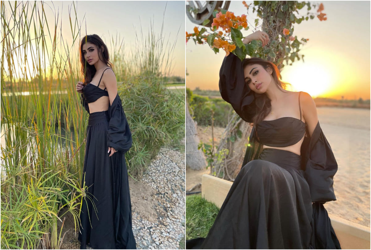 mouni roy give surprise to fan on new year eve with photos of sultry all black look