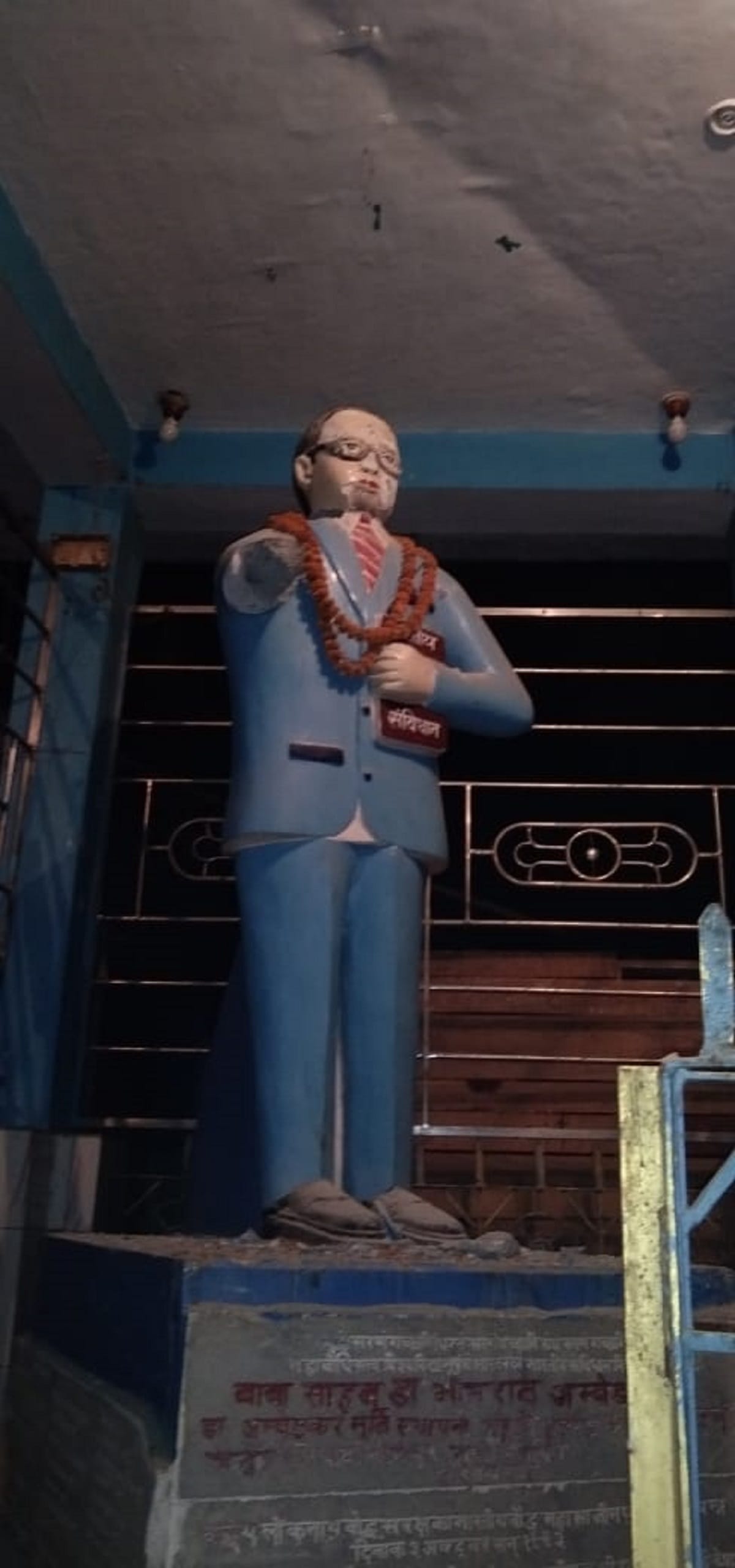 Ambedkar statue damaged by miscreants two injured in firing on protest in jaunpur up