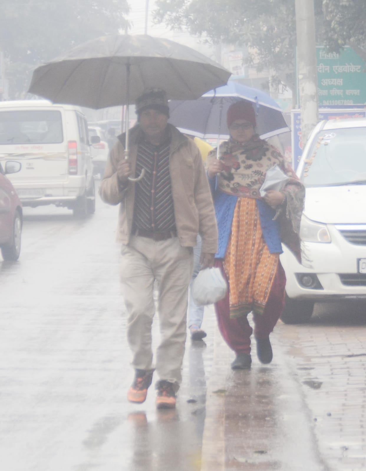 Day and night mercury rose, drizzle increased problems