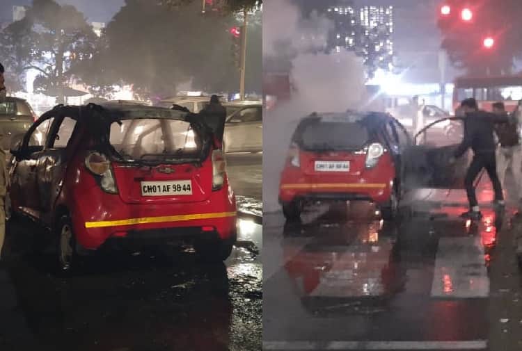 Chandigarh News in Hindi: Fire Breaks out in A Car in Chandigarh