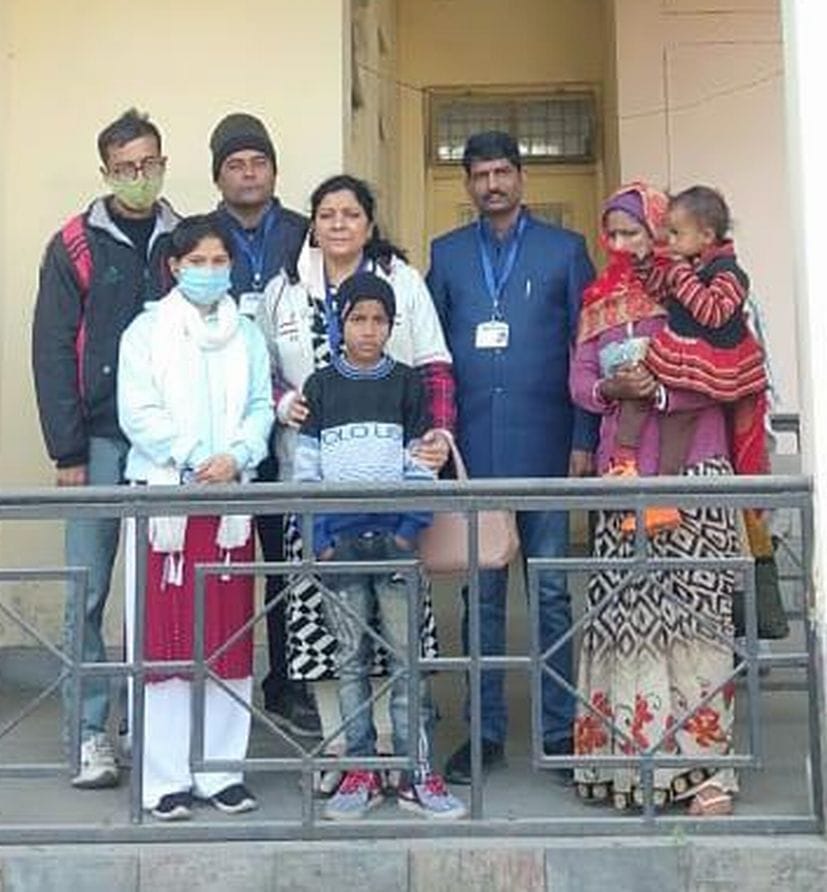 Child Line joins son separated from family on new year