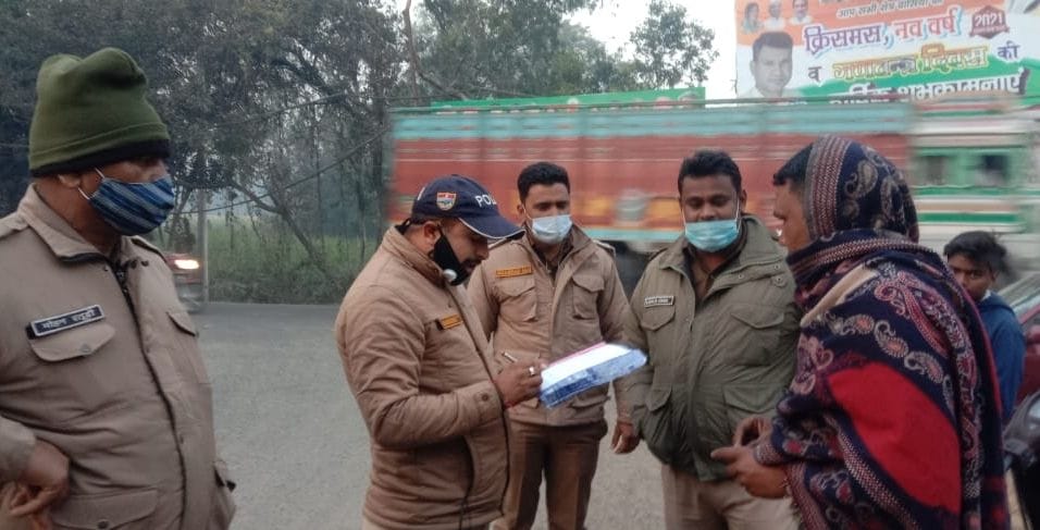 Police invoices for not installing helmets and masks