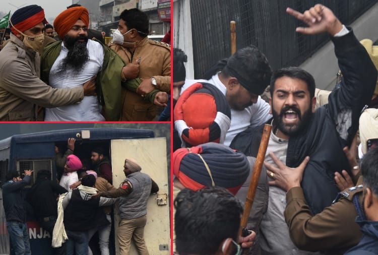 Punjab : protest rally by BJP in Ludhiana