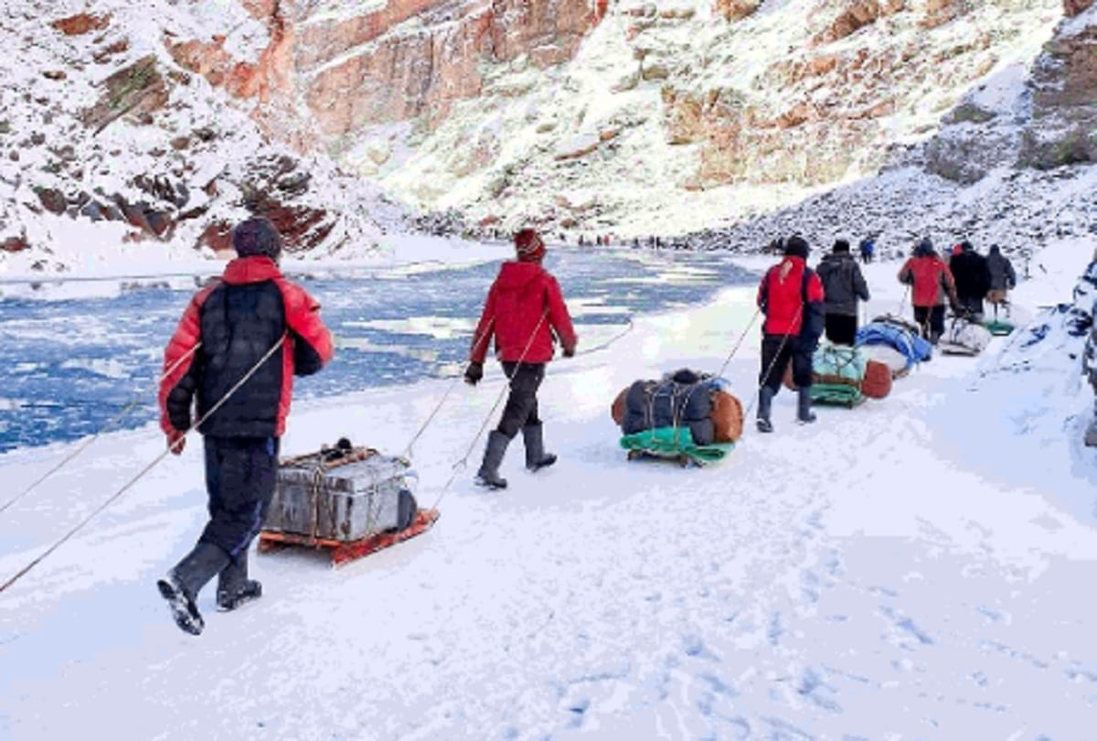 The thrill of the Chadar track will start from the second week of January in jammu kashmir