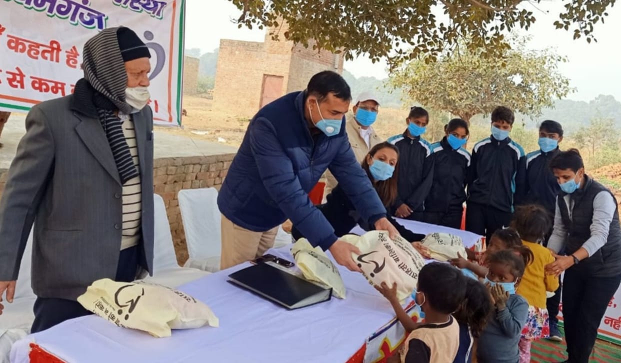 Earning good by giving warm clothes to the poor