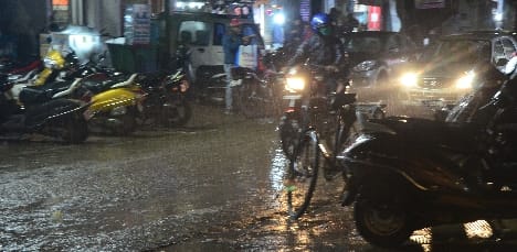 Water logging on Subhash Nagar culvert due to rain