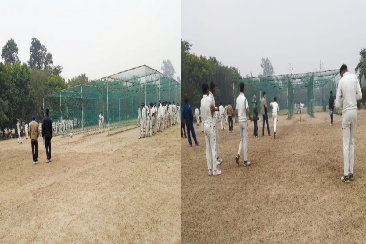 Under-16 Trial: Bowling-batting showed strength, more than hundred players took part on first day at Bhamashah Park
