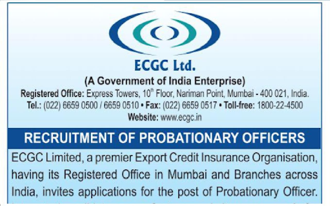 ECGC PO Recruitment Exam 2021 Admit Card Download Sample Paper and Exam Pattern