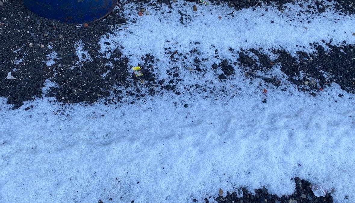 Hail rains cause damage to crops