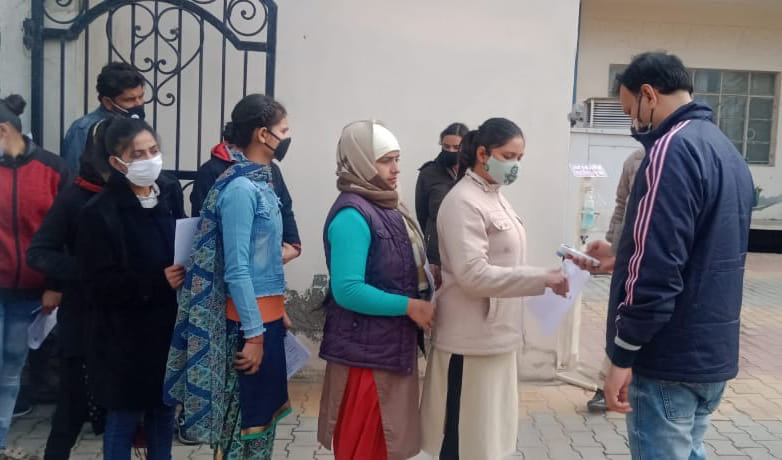Despite corona and cold, 85 percent of the examinees gave HTET