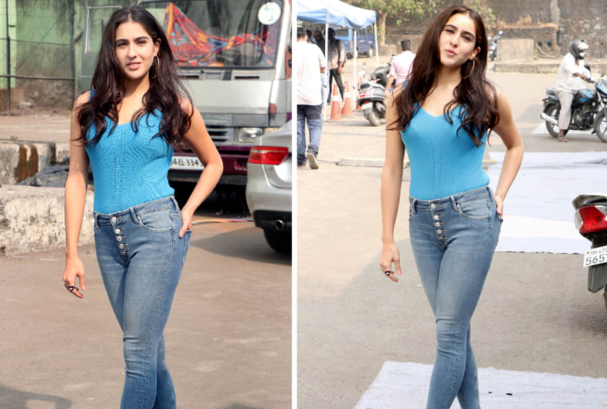 Sara ali khan visited Saif ali khan home to meet newborn baby see photos