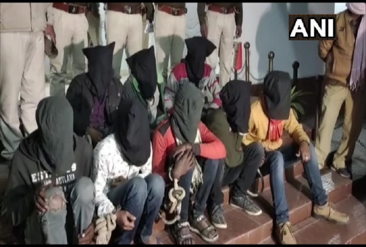 bihar police team arrests eight criminals