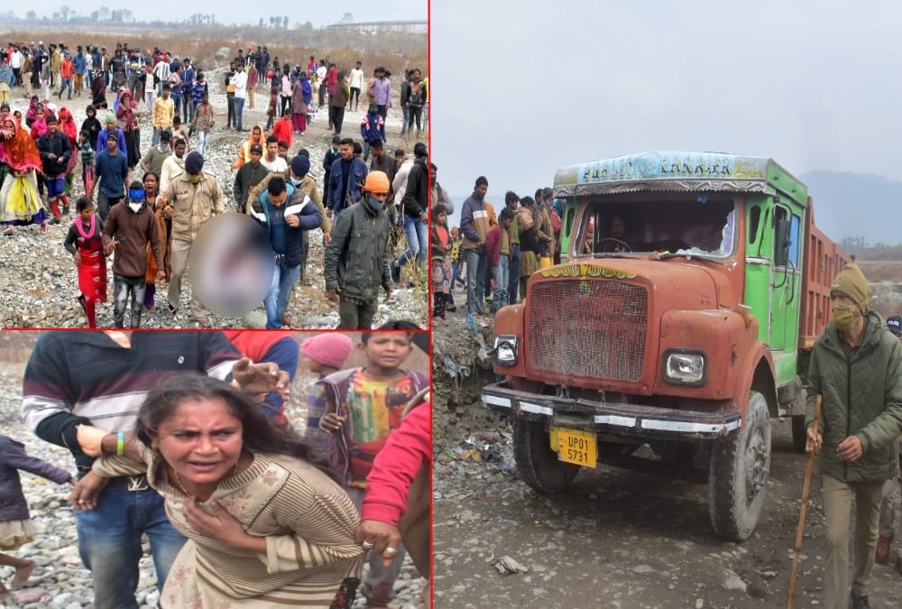 Uttarakhand Latest News: Dumper Crushed Seven Year Old Boy Child in Gola River Near Shamshan Ghat in Haldwani photos