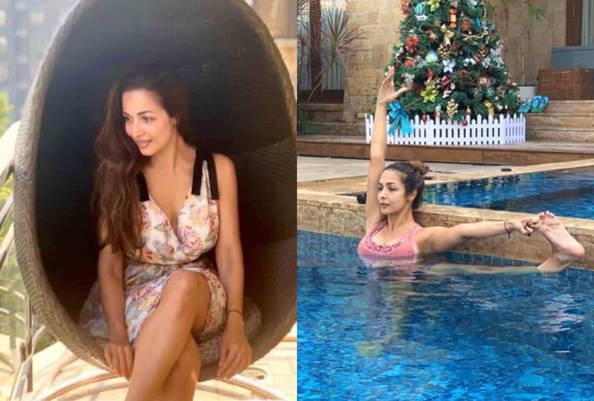 Malaika Arora share pic of doing Yoga in Swimming pool on Instagram goes viral