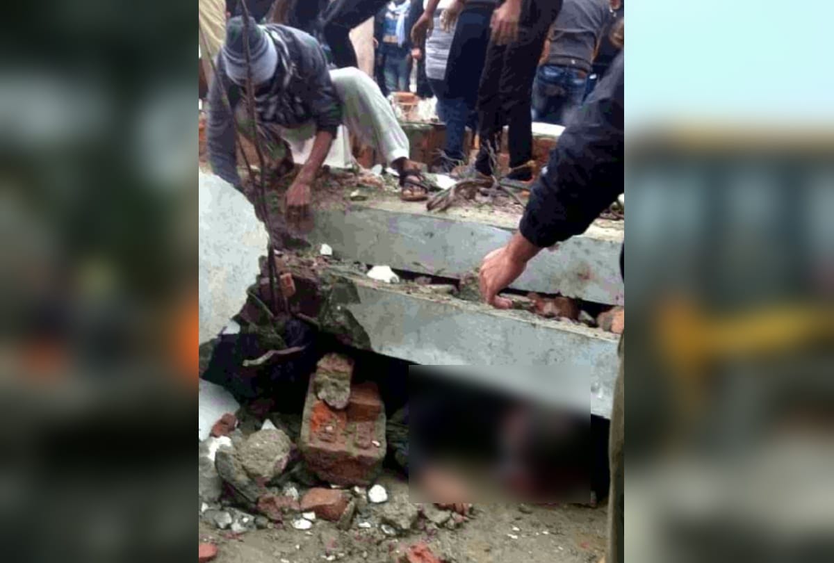 muradnagar accident news crematorium roof collapse 24 died due to rain one father son duo reach there marriage was held 10 months ago