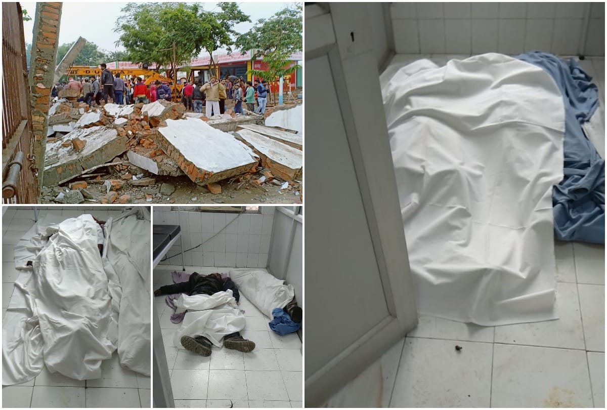 muradnagar shamshan ghat news roof collapse no space left in morchery for dead bodies