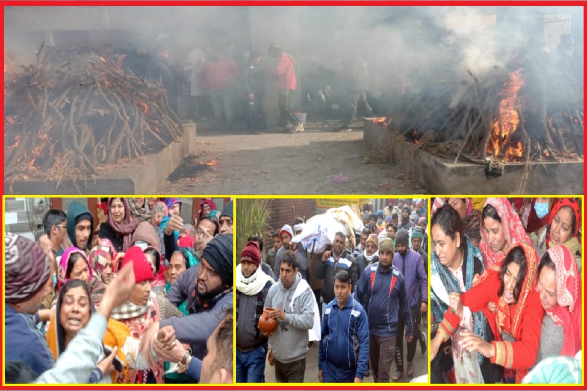 Muradnagar Incident: Father and son cremation was performed in Shamli and see photos