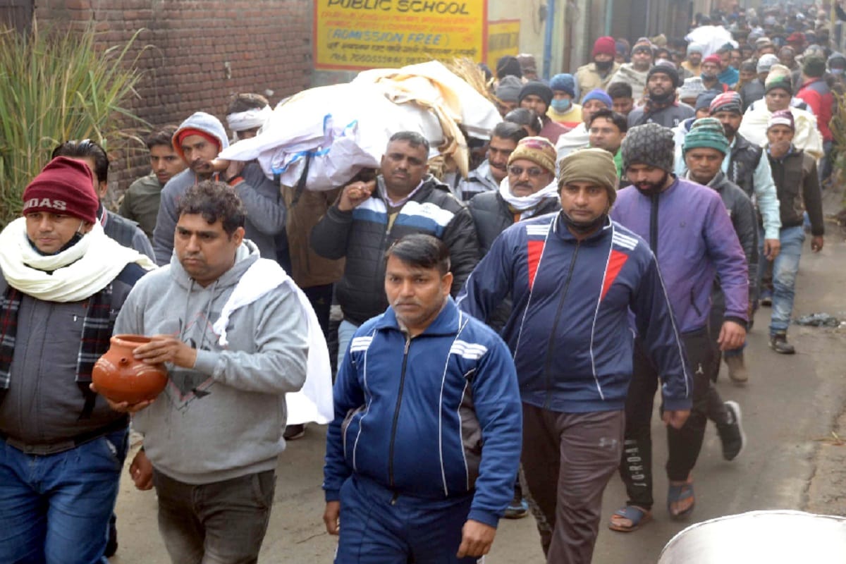 Muradnagar Incident: Father and son cremation was performed in Shamli and see photos