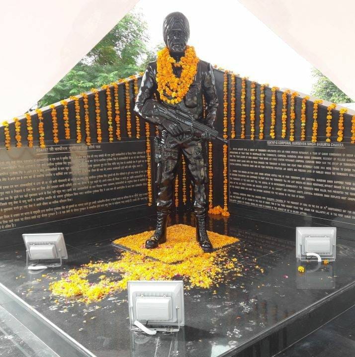 Ambala's heroic son Garuda commandos guruseval on martyrdom