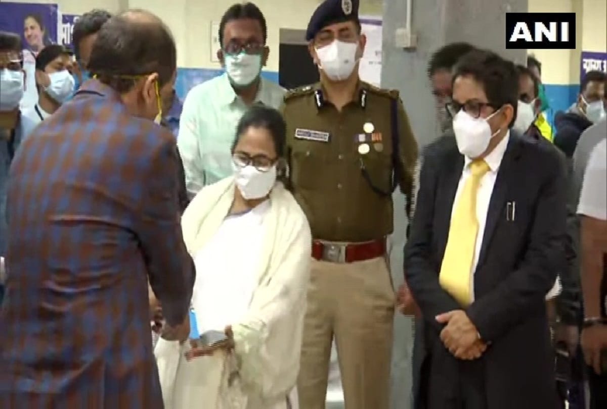 West Bengal Chief Minister Mamata Banerjee collected her Swasthya Sathi card from Duarey Sarkar Camp today