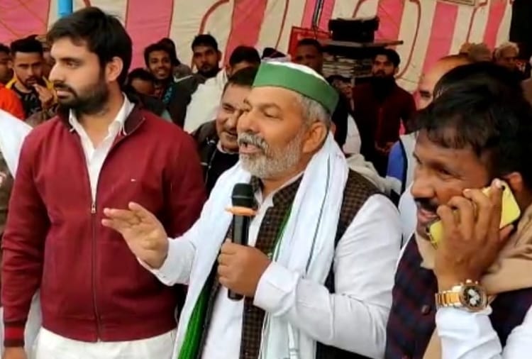 Farmer protest : Rakesh Tikait reached Jhajjar 