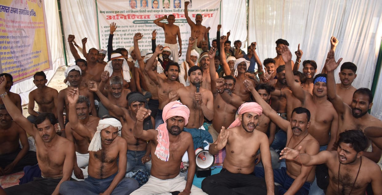 Farmers protesting against the agricultural laws arrogantly