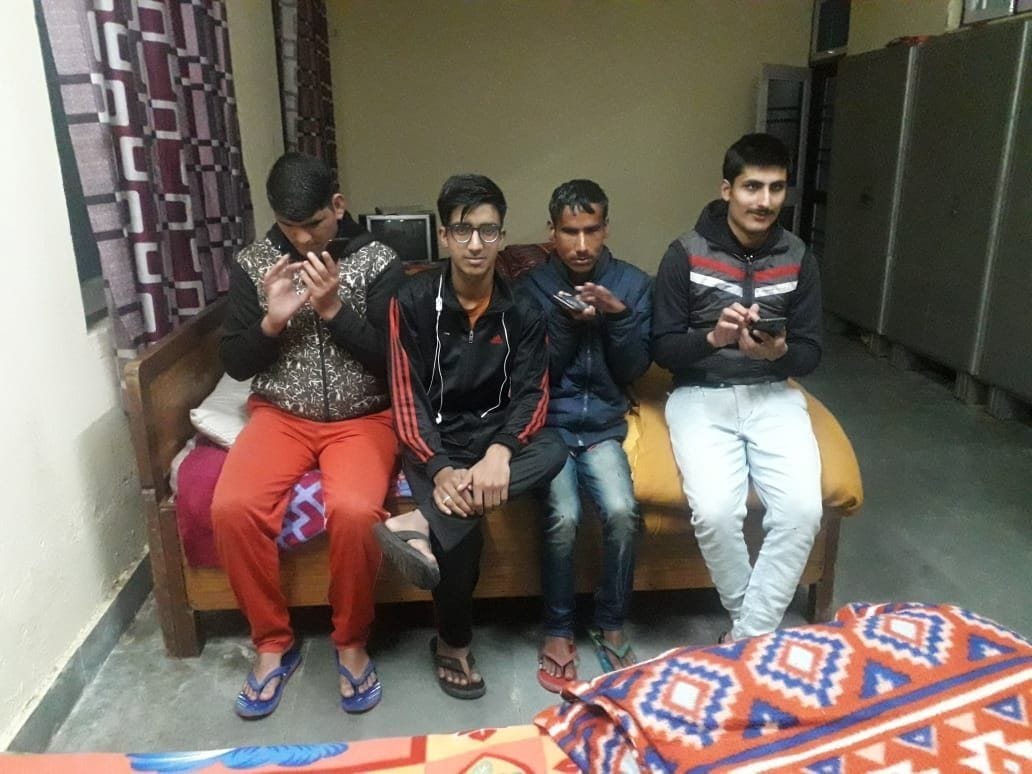 blindness and vision impairment person oprating smartphone in jammu kashmir