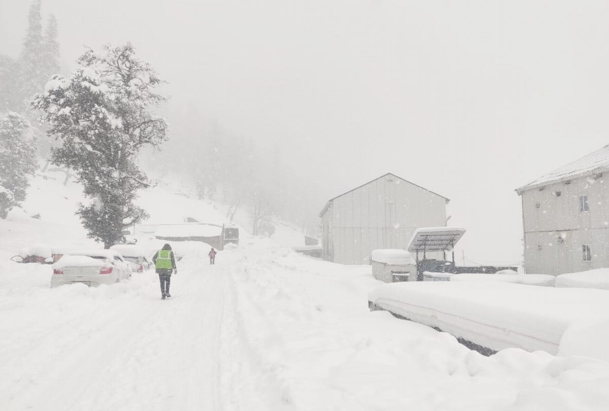 Himachal Weather report: 322 roads stalled due to snowfall in Himachal, avalanche alert in five districts, tourists enjoy in Shimla