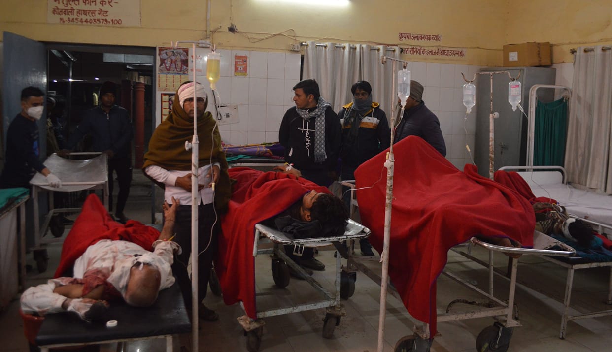 Hathras: Family members created chaos after seeing four dead bodies simultaneously