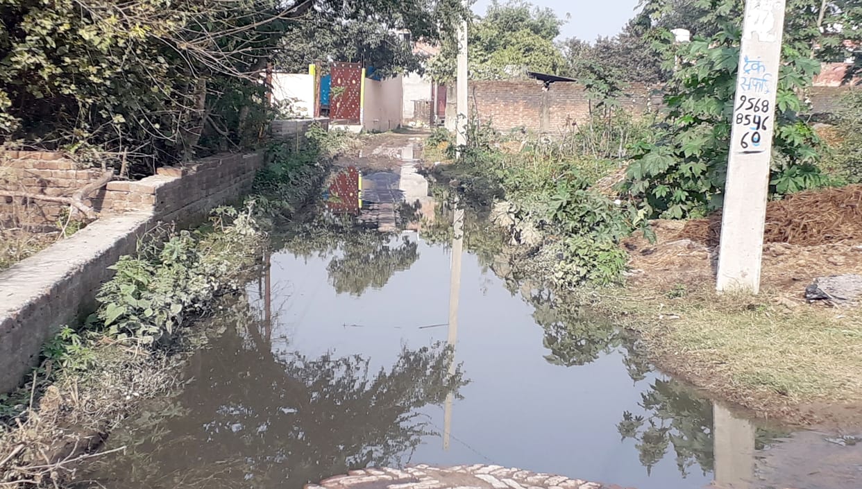Alampur village distressed people due to bad road
