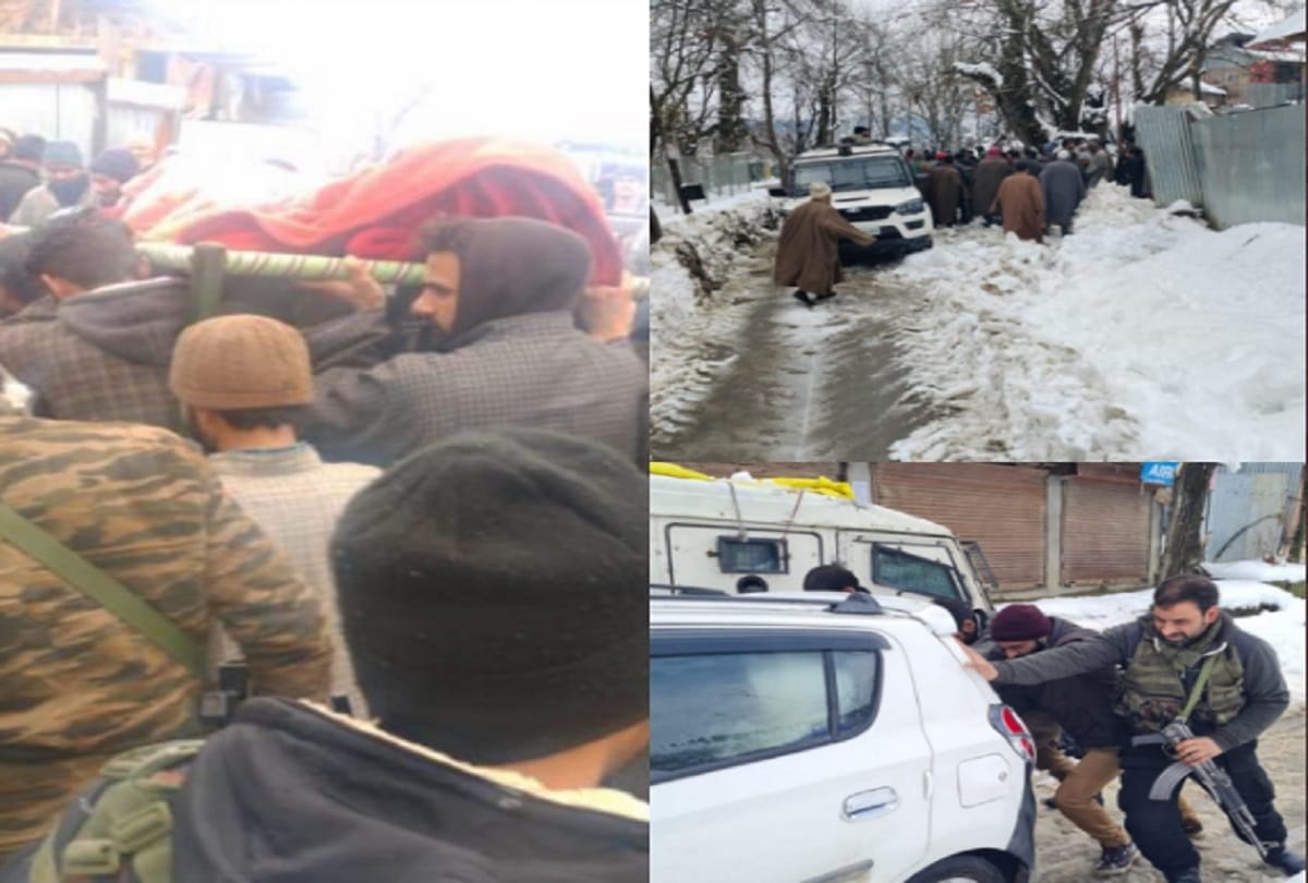 Two dead including crpf sub-inspector in kashmir due to snowfall