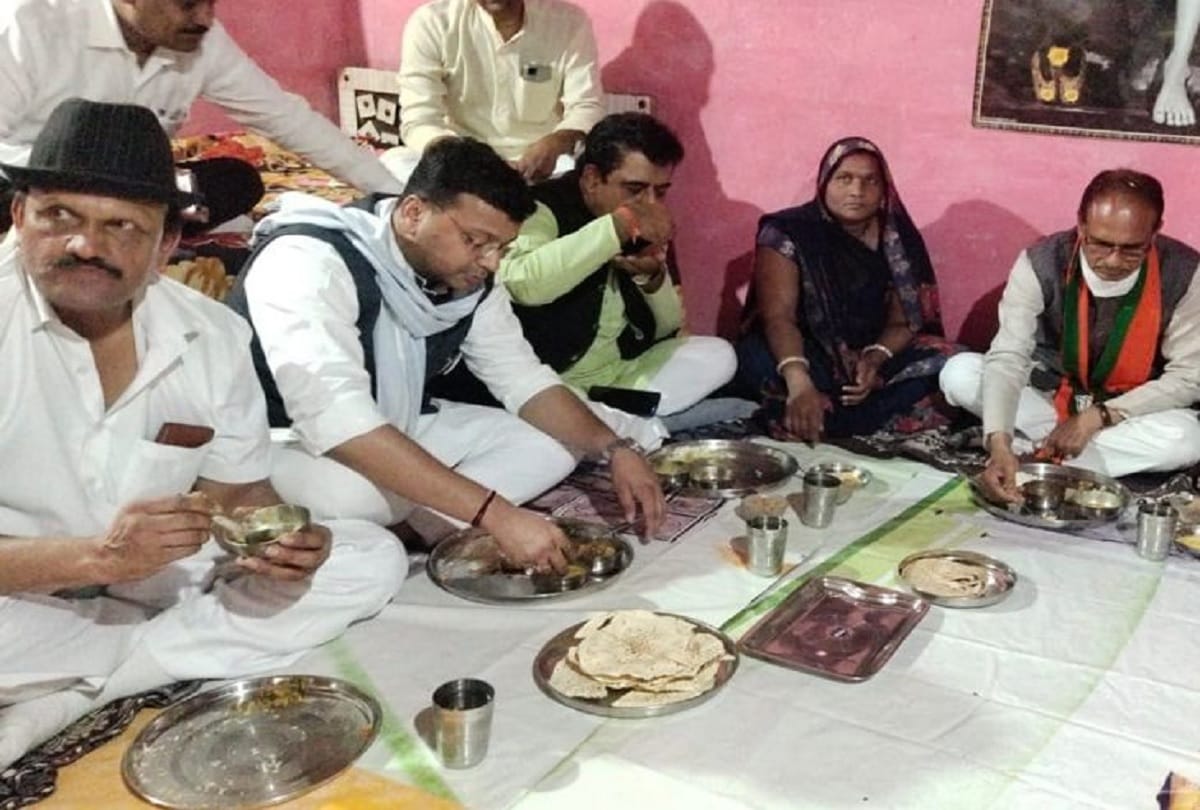 Indore MP (Madhya Pradesh) CM Shivraj Singh Chouhan News: CM Shivraj singh chouhan took lunch in indore radha bai house
