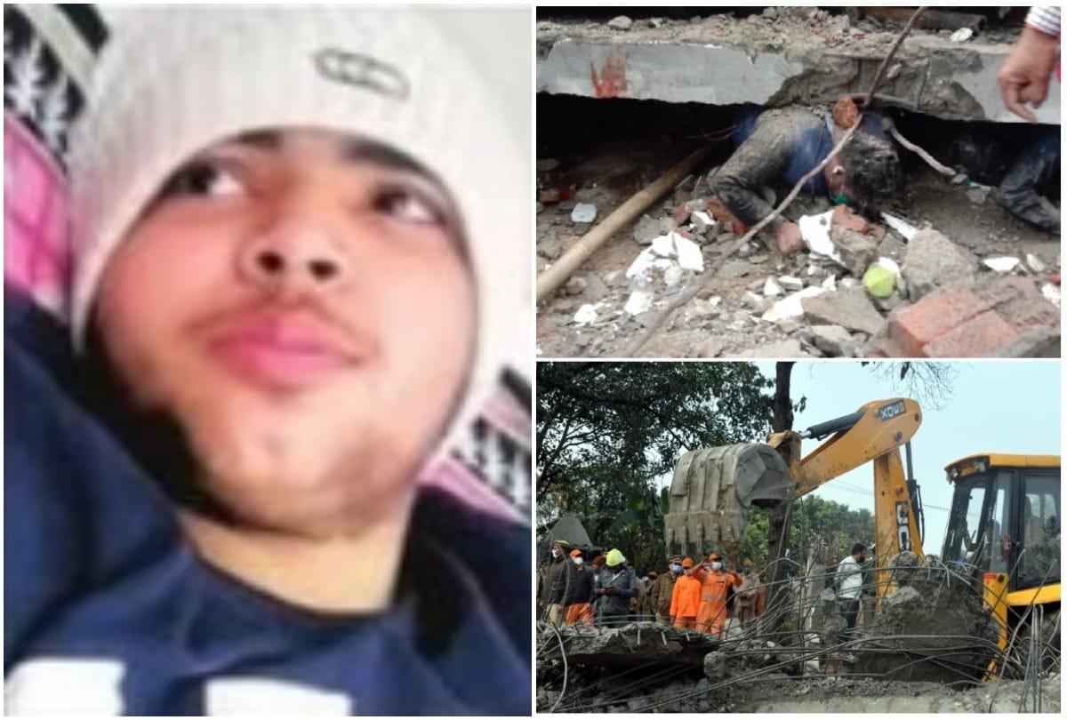 Muradnagar News:  Muradnagar Cremation Ground Accident News 14-year-old ansh buried in the debris had called his brother