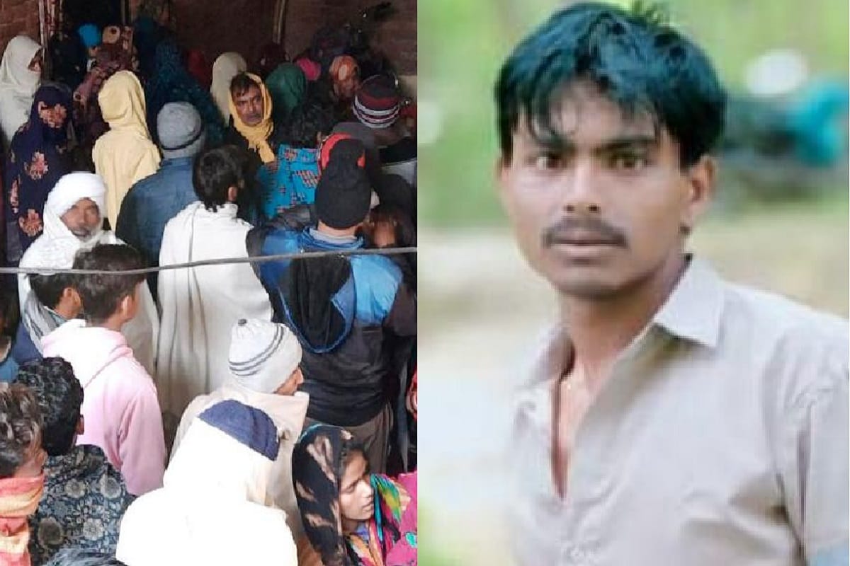A panchayat was held in connection with the murder of young man and then the funeral was held in a village of Muzaffarnagar