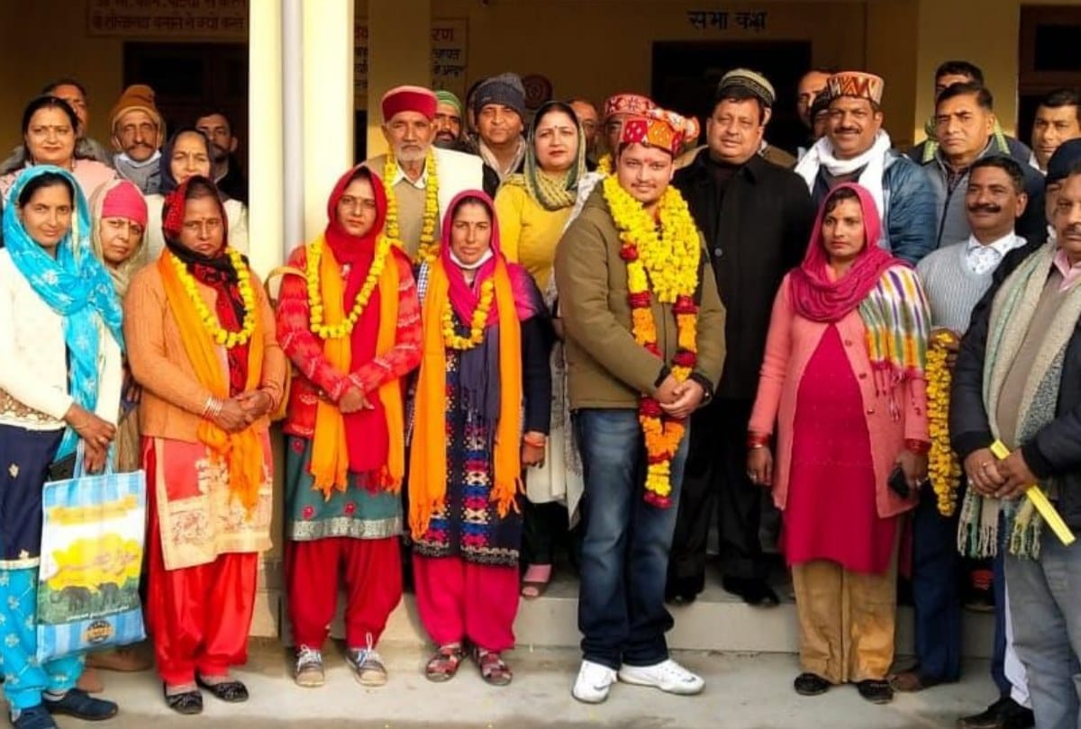 himachal panchayat election: panchayati raj minister Virender Kanwar son elected unopposed Pradhan of  Plahta panchayat of Bangana sub-division in Una