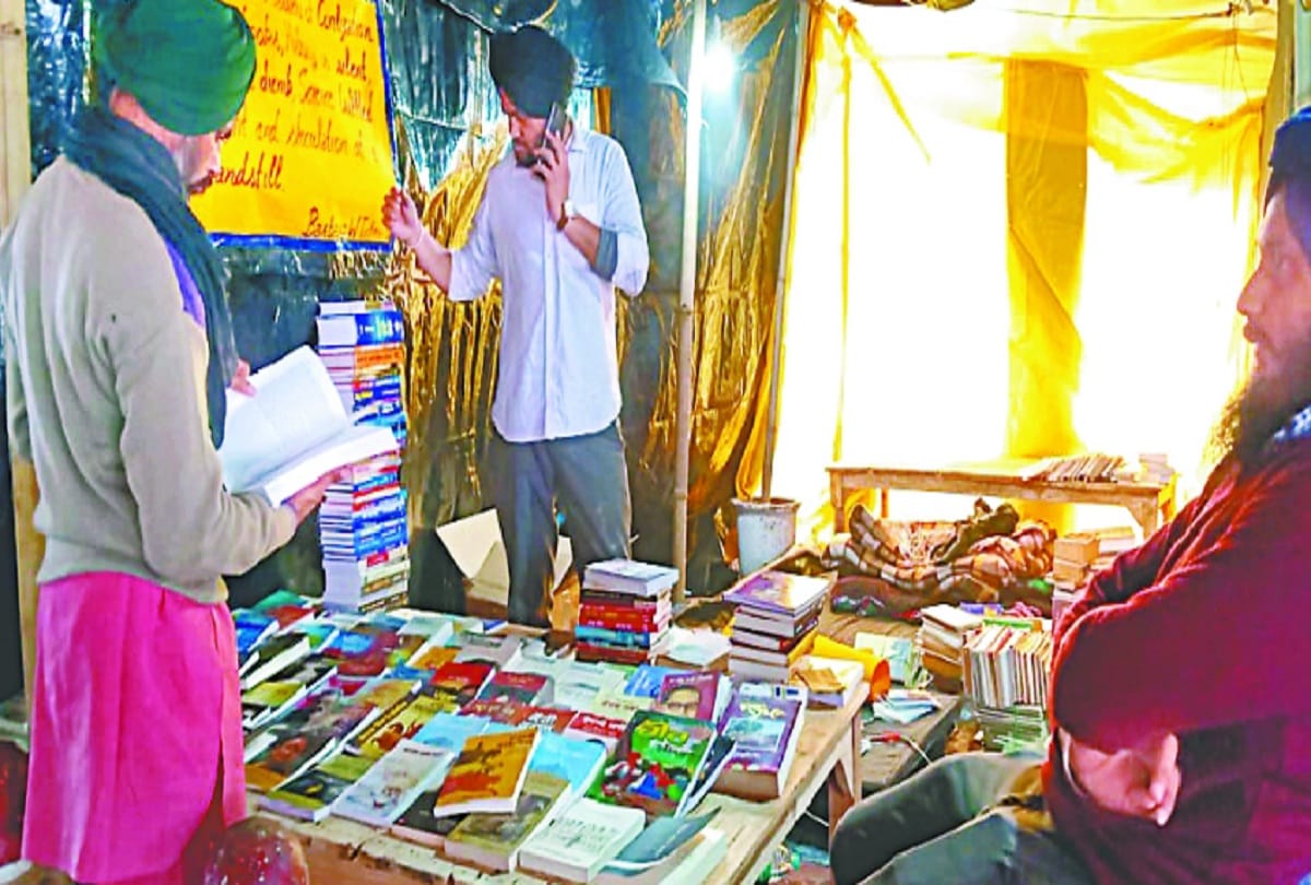 Kisan andolan news: book library opens on delhi border for the farmers