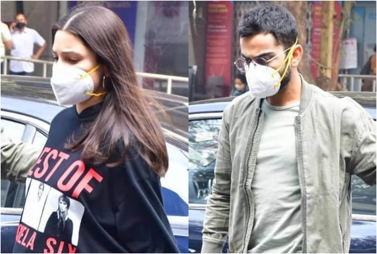 pregnant anushka sharma in black tiny t shirt dress go for lunch date with virat kohli