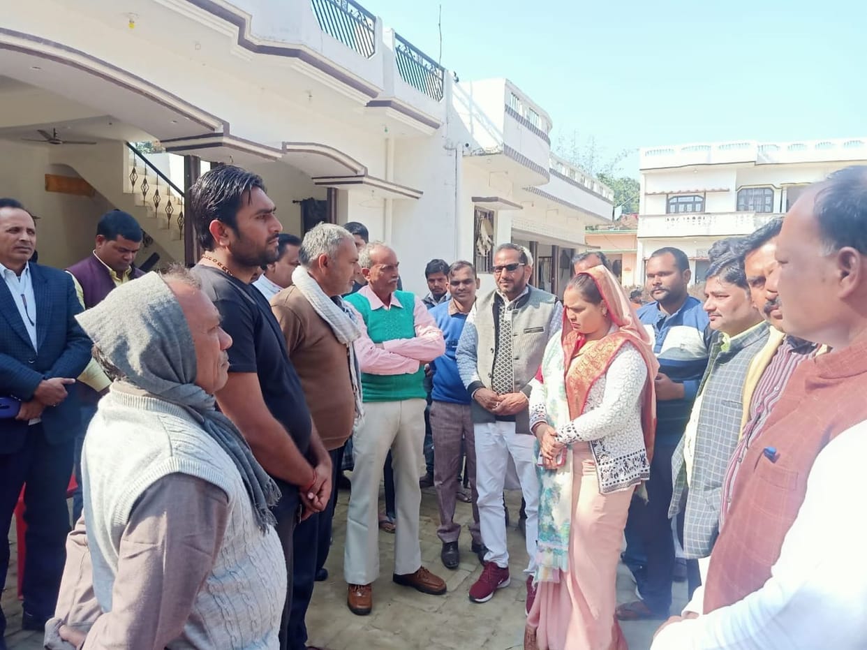 Leaders consoled the victim's family