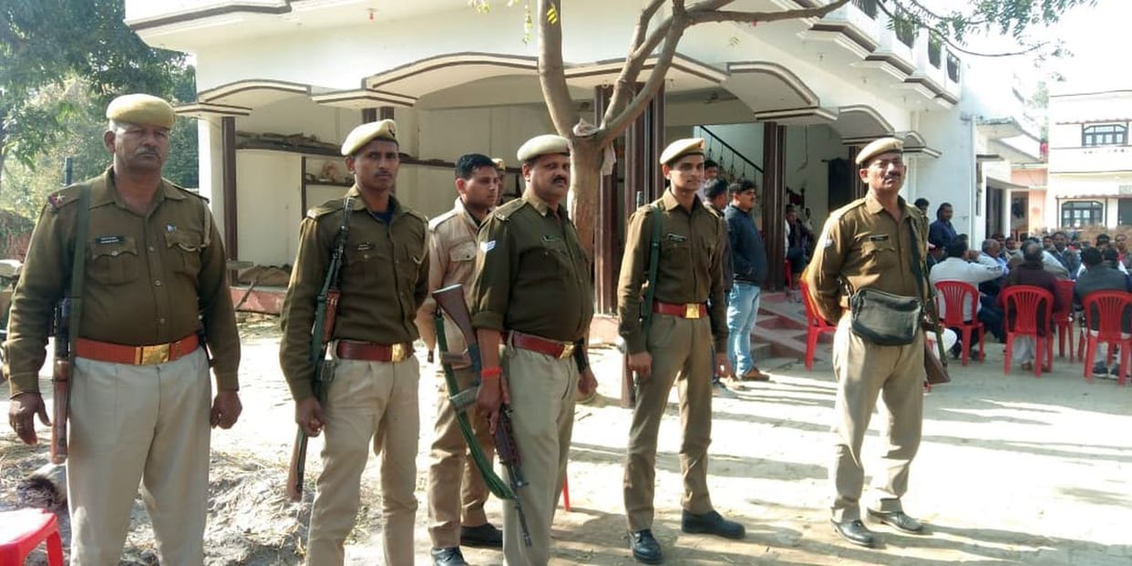 Police personnel kept on rummage