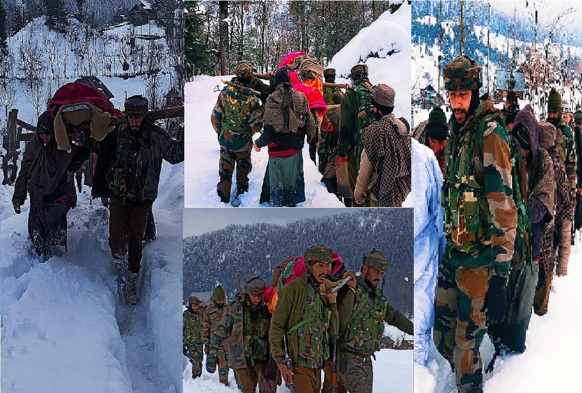 Army in Jammu and Kashmir helps people during cold weather and snow everywhere Kupwara news