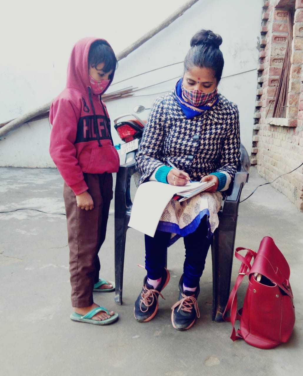 Mohalla took classes to teach children