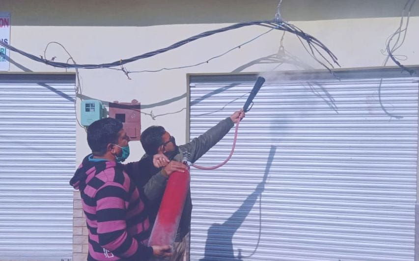Explosion in electric wire