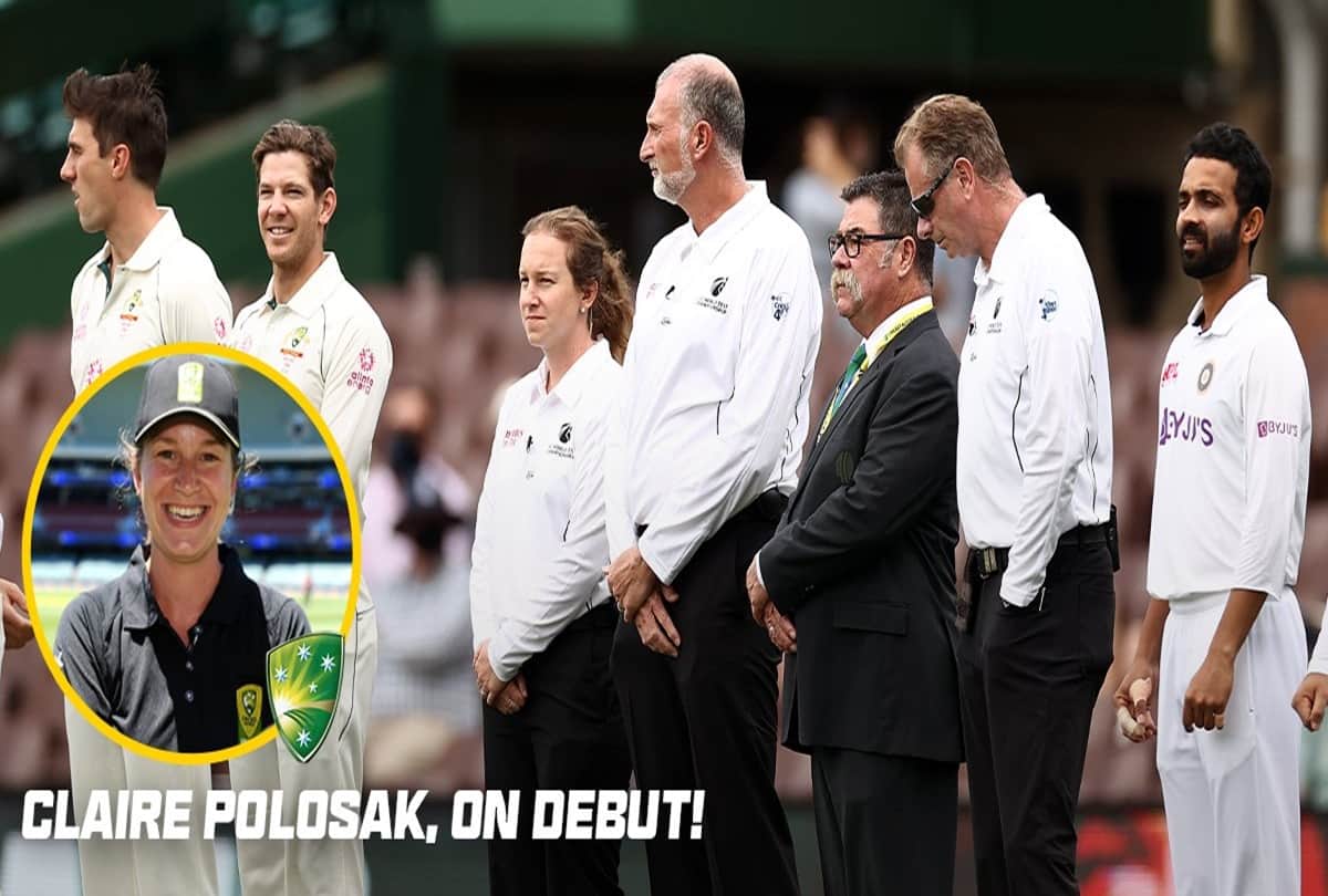 india vs australia claire polosak becomes first woman to officiate mens Test match
