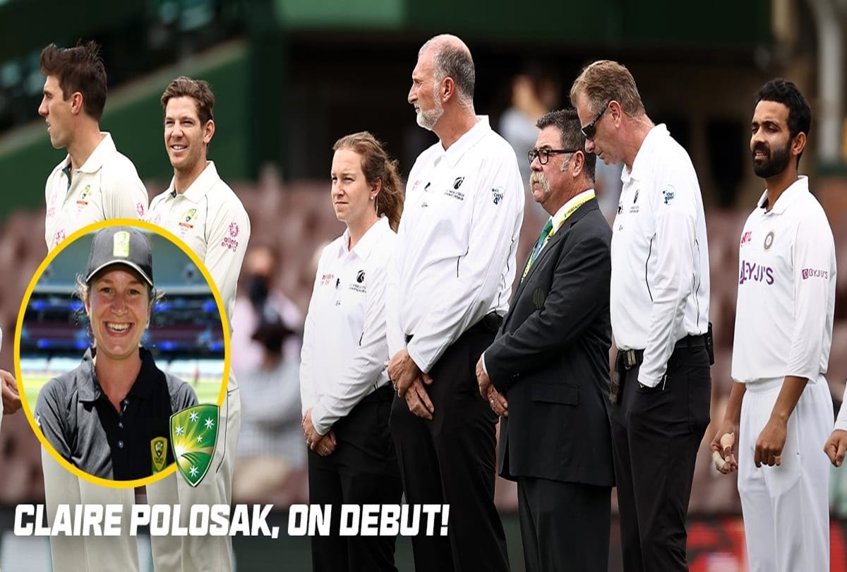 india vs australia claire polosak becomes first woman to officiate mens Test match