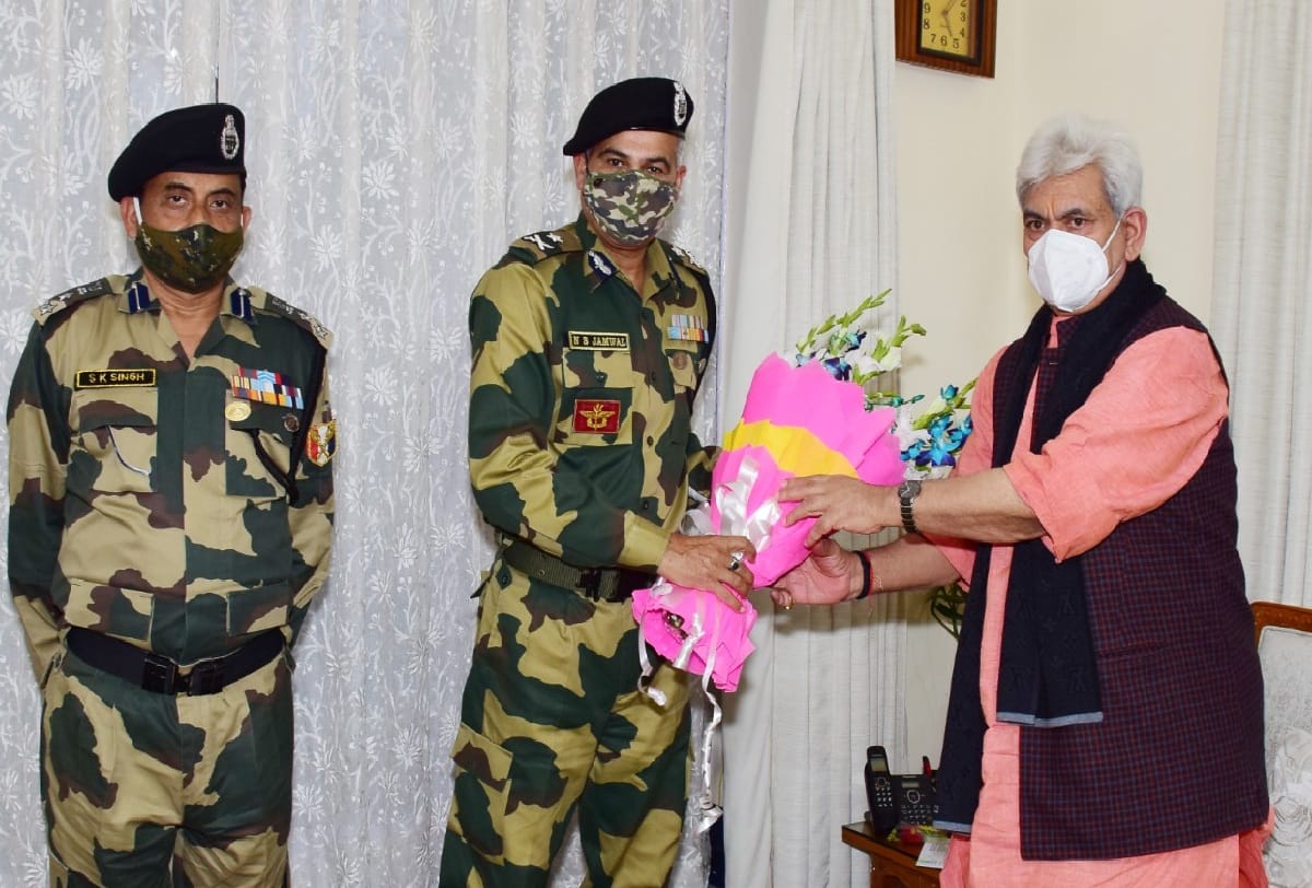 IG BSF JAMMU BRIEFS LG OF J&K MANOJ SINHA ON SECURITY SITUATION ON BORDER