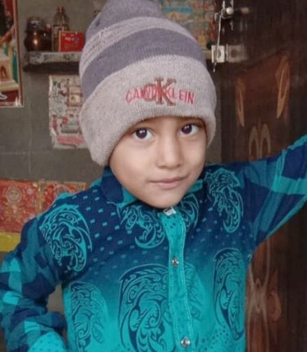 child fall down in septic tank