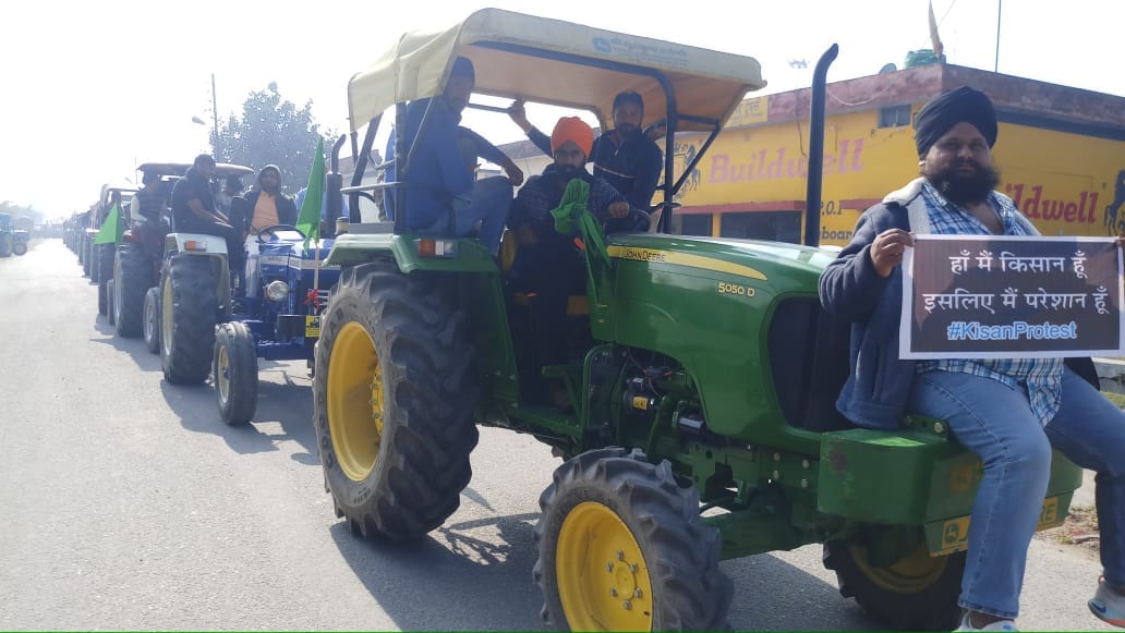 Kisan agitation: protest against NGT order banning 10 year old tractors
