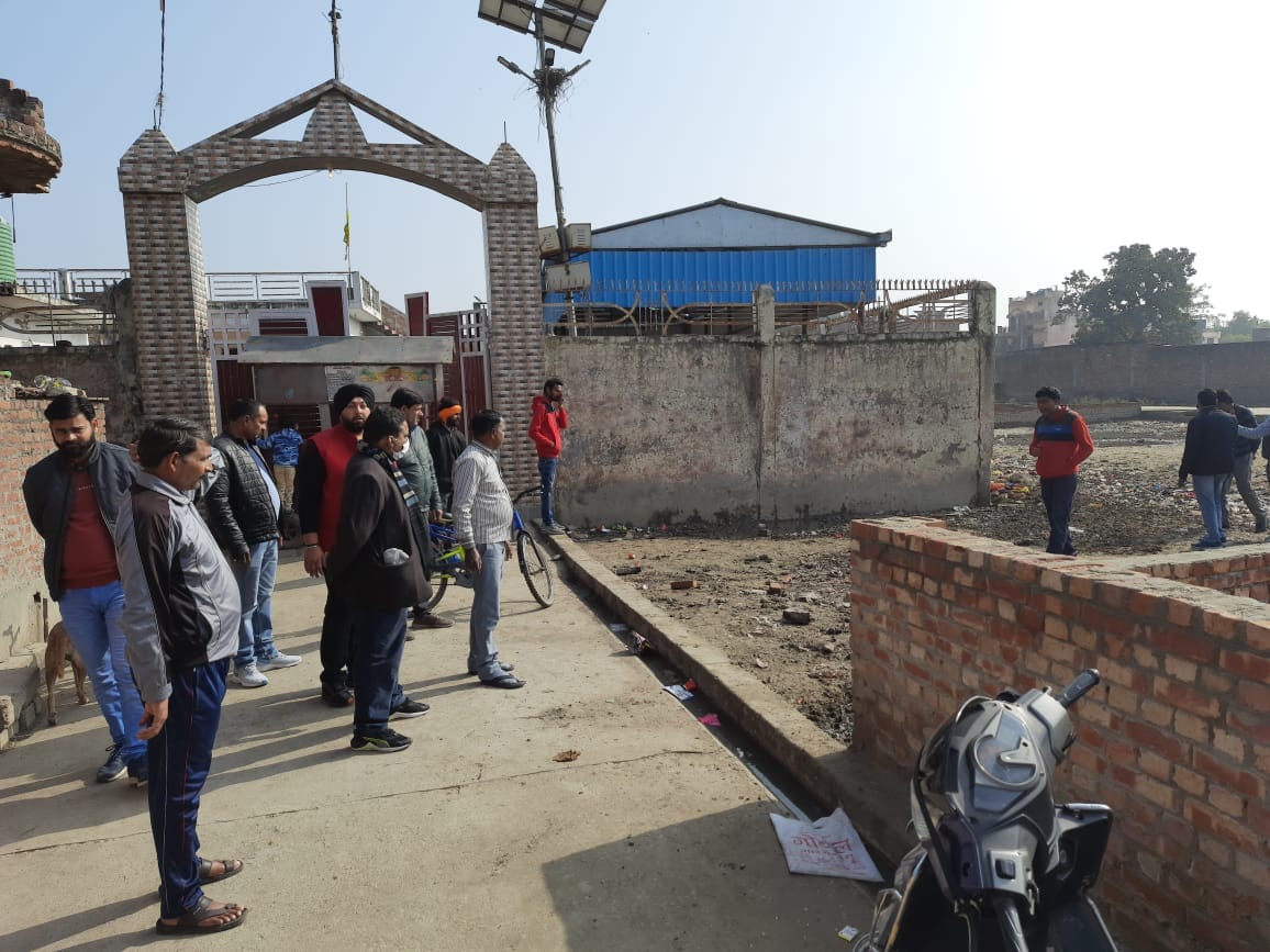 The municipality inspected Valmiki colony