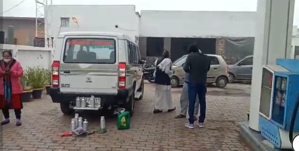 department did raid on shree ram petrol pump sent sample for test