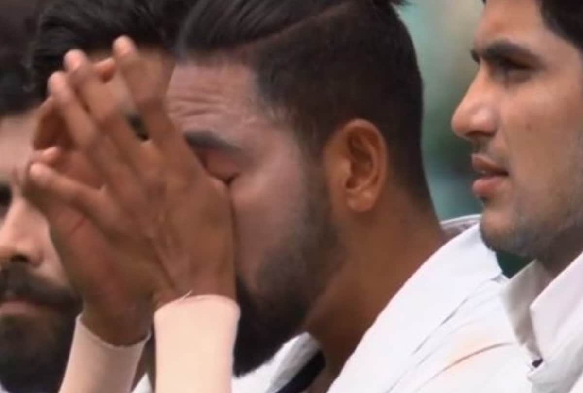 Australia vs India: Mohammed Siraj in tears during the national anthem Flag of India